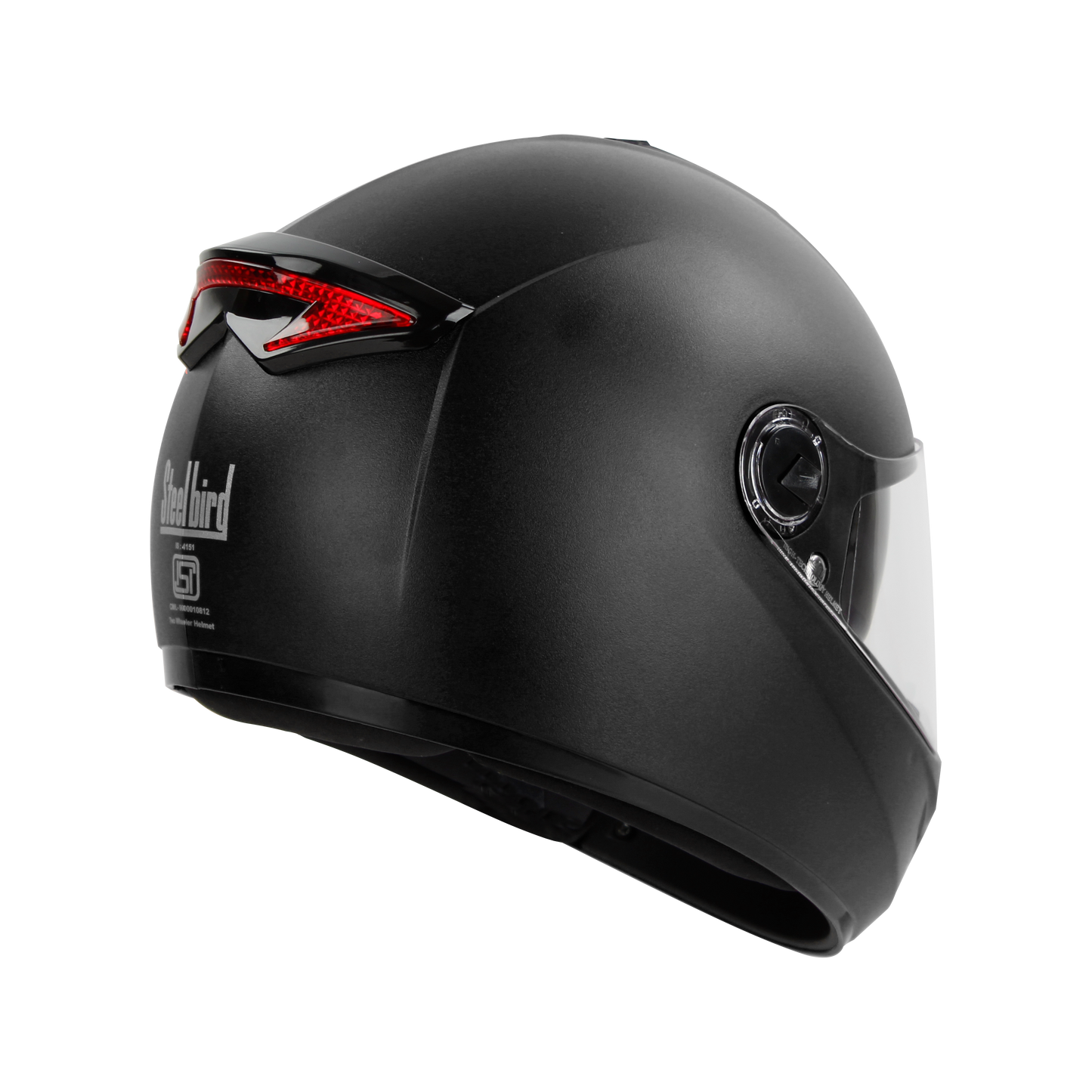 Steelbird SBH-34 Rox  ISI Certified Full Face Helmet with Inner Smoke Sun Shield and Outer Clear Visor